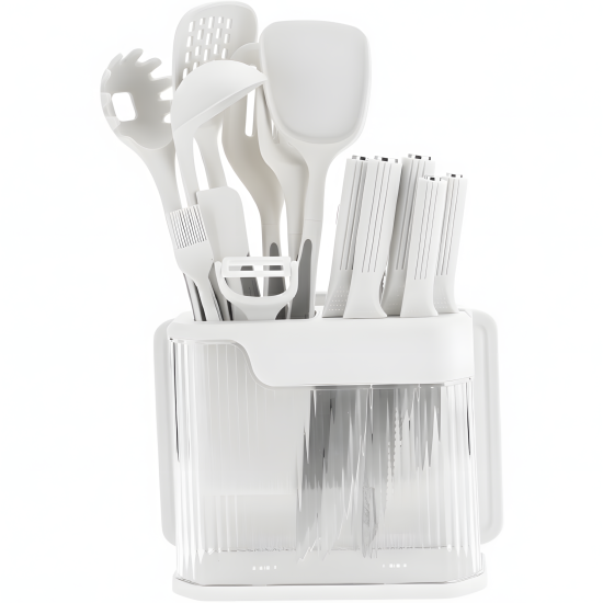 Plastic Kitchen Utensil Set - 17 Pcs