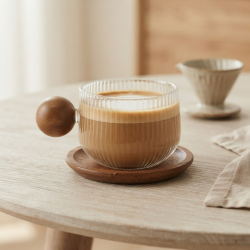 Glass Cup With Saucer 200 ml