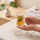 Tea Glass Cups And Saucer Set 6 Pcs