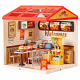 Fast Food Shop Dollhouse Set 125 Pieces