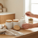 Ceramic Jar Set With Base 3 Pieces