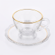 Tea Glass Cups And Saucer Set 6 Pcs