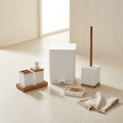 Plastic Bathroom Set - 6 Pcs