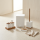 Plastic Bathroom Set - 6 Pcs