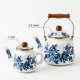 Flowers Pattern Tea Pot Set 2 Pieces
