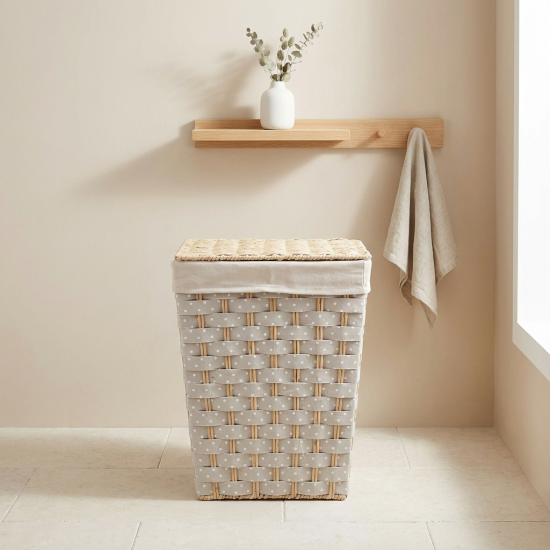 Straw Laundry Basket Small