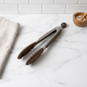 Stainless Steel And Wood Tongs