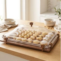 Wooden & Acrylic Serving Platter