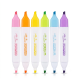Double-sided Highlighter Set 6 Pieces