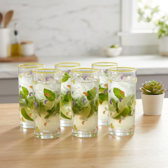 Glass Cups Set 6 Pcs