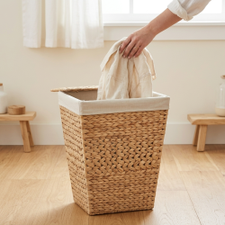 Straw Laundry Basket Large