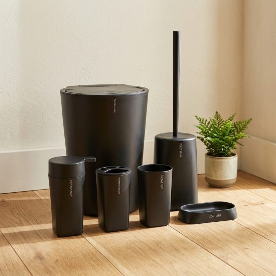 Plastic Bathroom Set - 6 Pcs