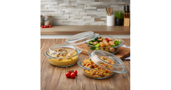 Pyrex Pot Set - 3 Pcs