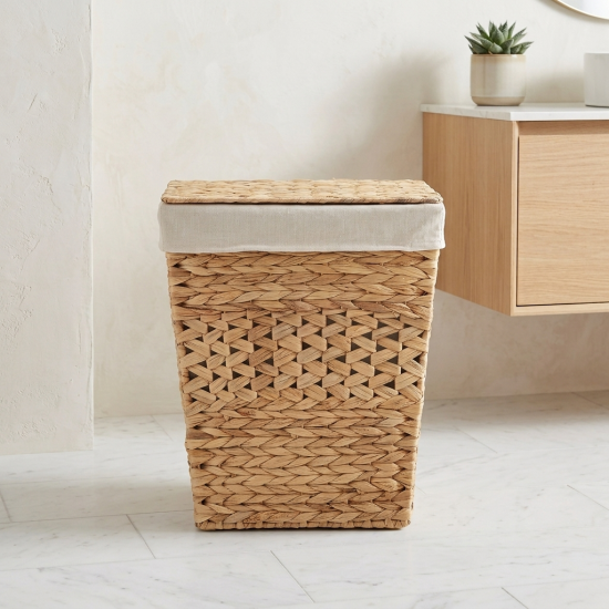 Straw Laundry Basket Small