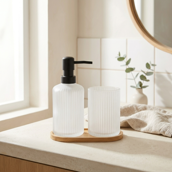 Glass Bathroom Set 3 Pcs