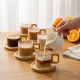 Glass Coffee Cup Set 6 Pieces 250 ml