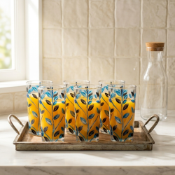 Glass Cups Set 6 Pcs