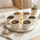 Coffee Cup Holder + 6 Tulip Cups