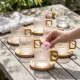 Glass Coffee Cup Set 6 Pieces 250 ml