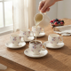 Coffee Cup and Saucer Set - 6 Pcs