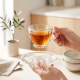 Tea Glass Cups And Saucer Set 6 Pcs