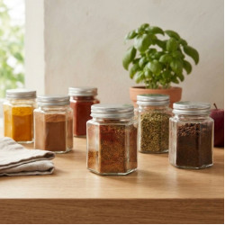 Plastic Jar 6 Pcs