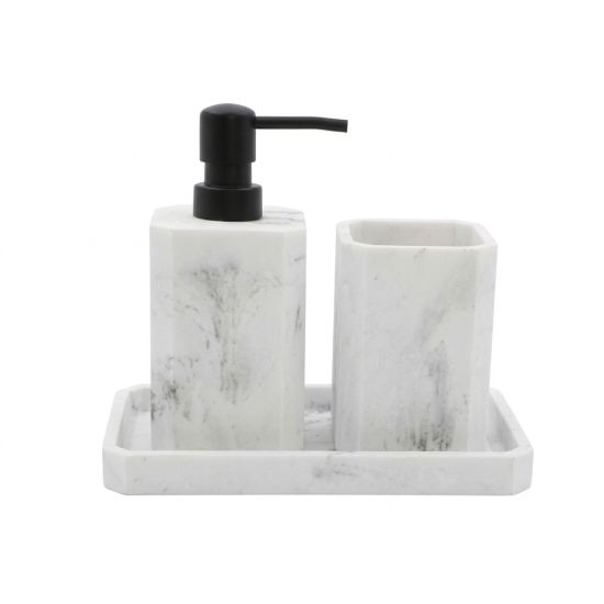 Ceramic Bathroom Set - 3 Pcs