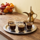 Glass Coffee Cup Set - 6 Pcs