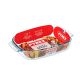 Pyrex Rectangular Glass Baking Dish Set 3 Pcs