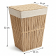 Straw Laundry Basket Large