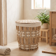 Straw Laundry Basket Medium