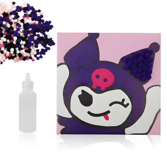 Pompom Ball Mosaic Art