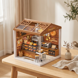 Bakery Shop Dollhouse Set 118 Pieces