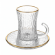 Tea Glass Cups And Saucer Set 6 Pcs