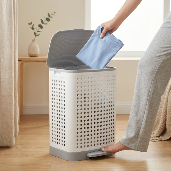 Plastic Laundry Basket 60 L