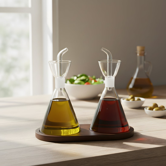 Glass Oil Dispenser - 2 Pcs