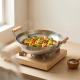 Stainless Steel Wok With Wooden Handle 30 cm