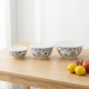 Flowers Pattern Tupperware Set - 3 Pcs