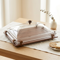 Wooden & Acrylic Serving Platter