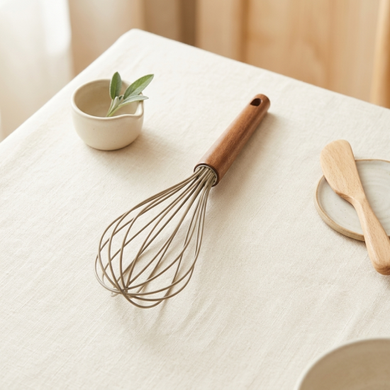 Silicone Whisk With Wooden Handle