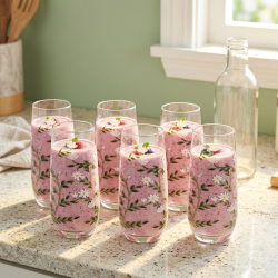 Glass Cups Set 6 Pcs