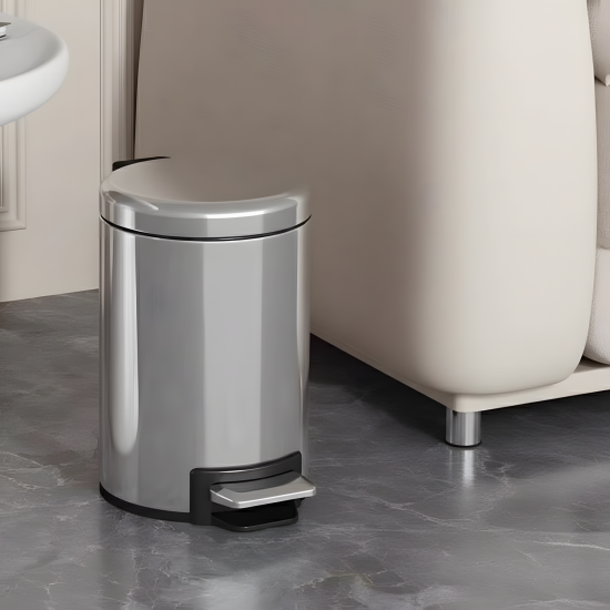 Stainless Steel Trash Can 9 L