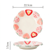Strawberry Pattern Porcelain Plate