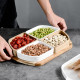 Porcelain and Wood Serving Platter