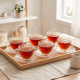 Tea Glass Cups And Saucer Set 6 Pcs