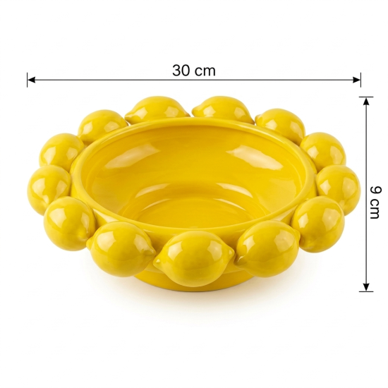 Lemon Shaped Porcelain Bowl