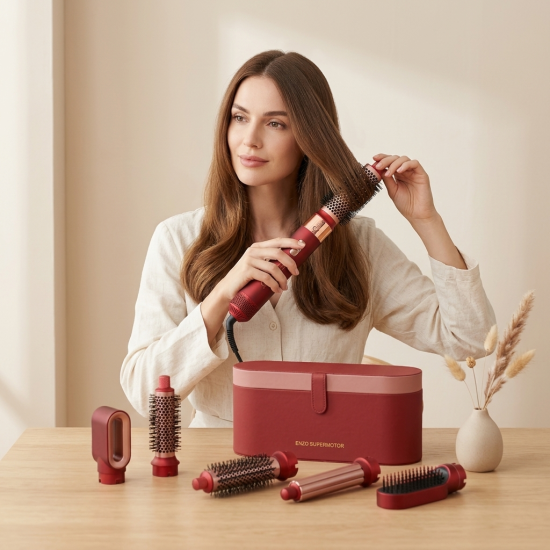 Enzo 6-in-1 Hair Styling Brush