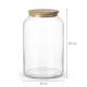 Acrylic Jar With Wooden Lid 6 L 