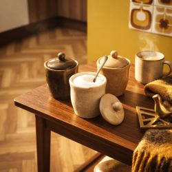 Ceramic Spice Jar Set - 3 Pcs