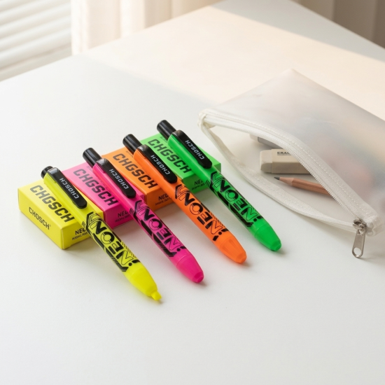 Neon Highlighter Set 4 Pieces